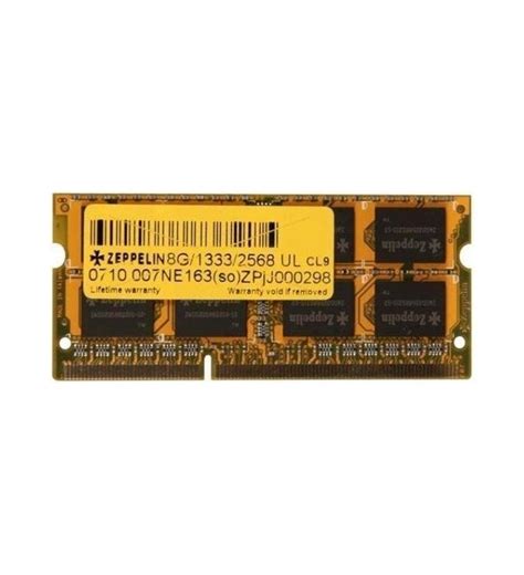 SODIMM ZEPPELIN DDR3/1333 8GB (dual channel) "ZE-SD3-8G1333" - Devodep.ro