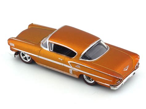 1958 Chevrolet Impala orange 1:64 M2 Machines diecast scale car ...