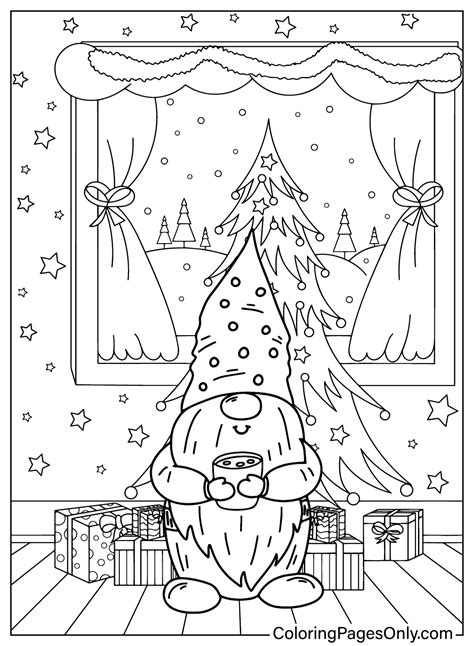 Gnome Coloring Pages