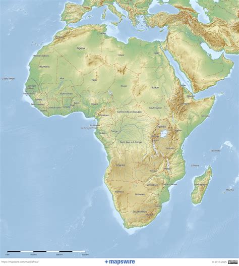 Free Maps of Africa | Mapswire