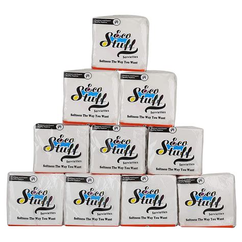 Eco Stuff Table Top Plain Tissue Paper Napkins | Super Soft, Super ...