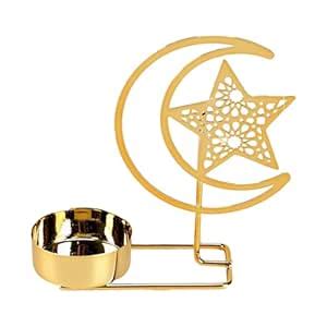 Buy BinaryABC Eid Mubarak Decorations,Ramadan Kareem Moon Shaped Candle ...
