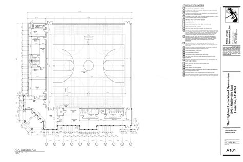 High School Gymnasium Floor Plan