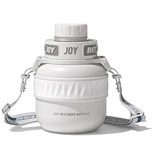 BOTTLE JOY Stainless-Steel Water Bottle: Leakproof Lid, Perfect Sip ...