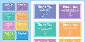 Care Staff Thank You Notes