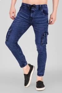 James & Warne Jogger Fit Men Dark Blue Jeans - Buy James & Warne Jogger ...
