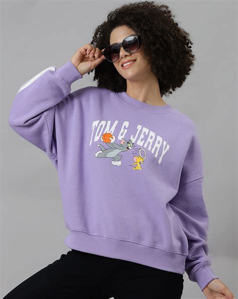 Tom & Jerry Oversized Sweatshirt Women – Free Authority