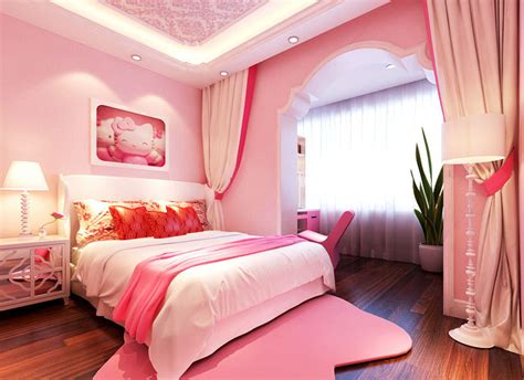 欧式小清新女孩子的卧室效果图 – 设计本装修效果图