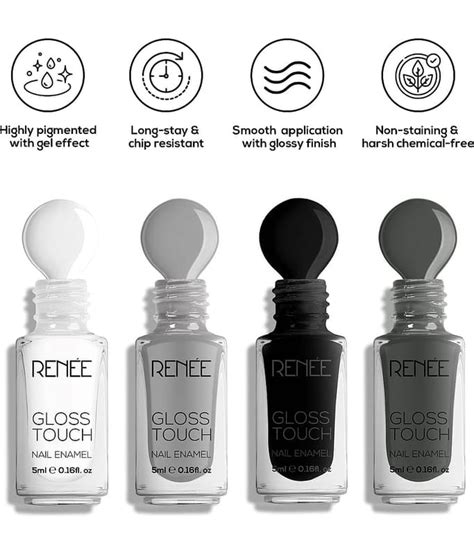 RENEE Gloss Touch N Vacay Vibes Nail Enamels Combo, Glossy & Long ...