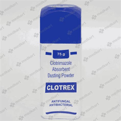 CLOTREX DUSTING POWDER 75 GM : View Price, Combination and Alternatives ...