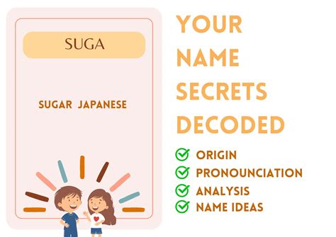 Suga - Name Meaning and Pronunciation