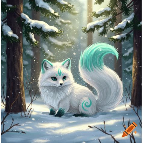 Cute Arctic Fox Drawing