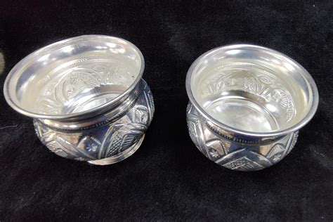 German Silver Kum Kum Bowls 3" Pair – Silver Giftry
