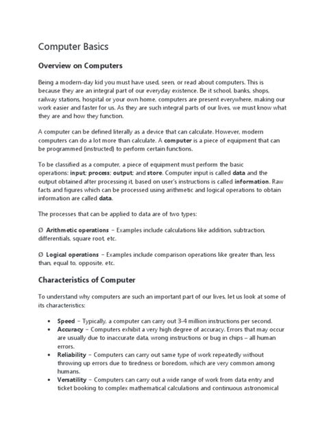 Computer Basics for Beginners PDF 的图像结果