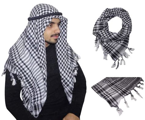 Buy Arafat Arab Arabian Scarf Shawl Keffiyeh Kafiya Shemagh Desret ...