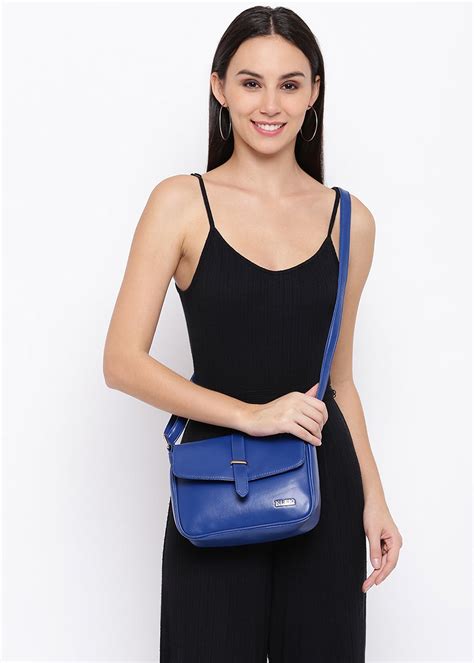Get Stylish Pu Sling Bag Royal Blue at ₹ 1044 | LBB Shop