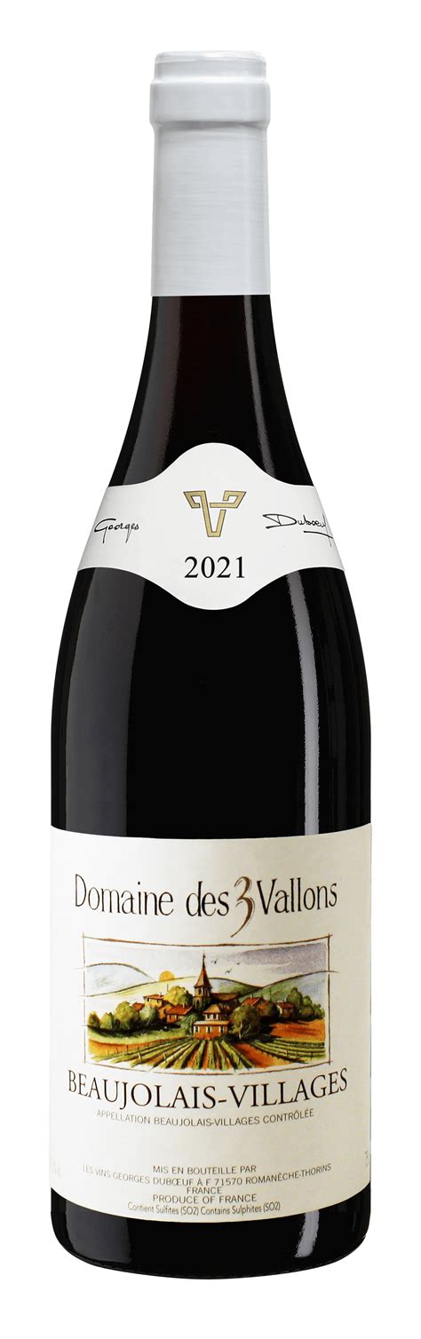Wine Beaujolais Villages 2021 Domaine Trois Vallons