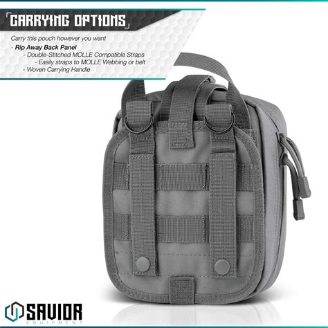 Savior Equipment Tactical Rip-Away Medical IFAK First-Aid Kit MOLLE ...