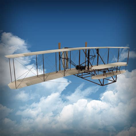 Wright Brothers Flyer 1 1903 3D Model $139 - .ma .max .obj - Free3D