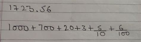 write 1723.56 in expanded form using exponents - Brainly.in