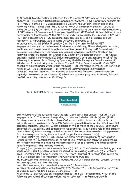 Test - Growth & Transformation is intended for:- Customer2) G&T tagging ...