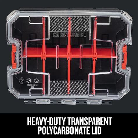 CRAFTSMAN VERSASTACK 8-Compartment Medium Impact Resistance Waterproof ...