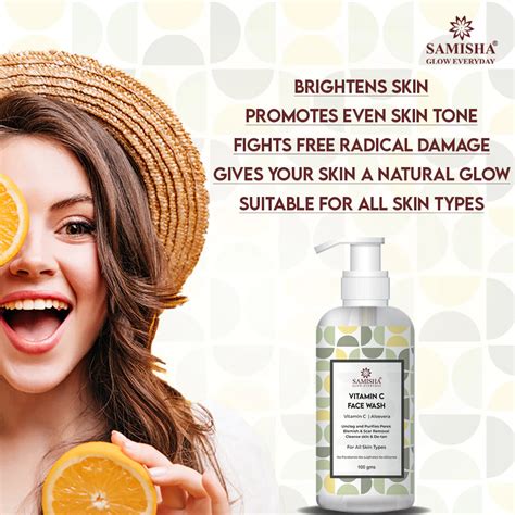 Buy Online Vitamin C Face Wash for Skin Brightening – Samisha Organic