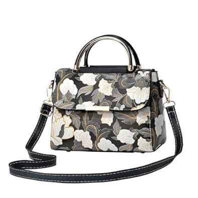 Buy SYGA Women's Cross Border Handbag with Flower Printed Small Square ...