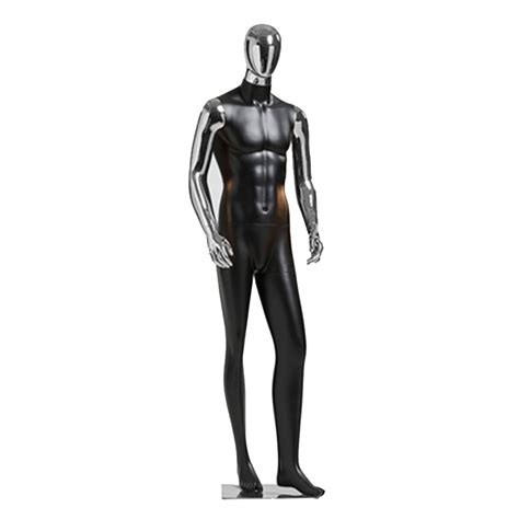 Buy ZJF Male Mannequin Display Torso - Electroplating Head and Arm ...