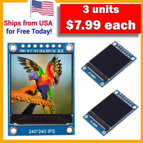 Image result for LCD Display Module 240X240 microSD