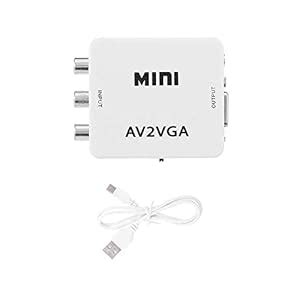 Mini AV2VGA to Video Converter, Composite AV to VGA Adapter, TV Set-Top ...