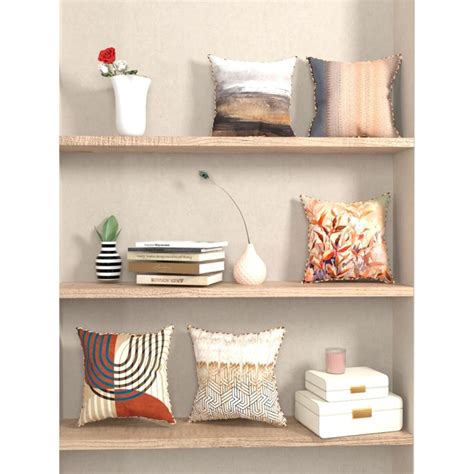 Buy BIANCA Multi-Color Abstract Designer Reversible Printed Silk Linen ...