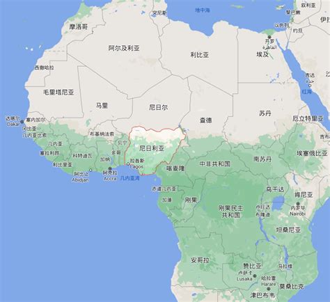 尼日利亚地形图-地图尼日利亚的地形(非洲西部非洲)