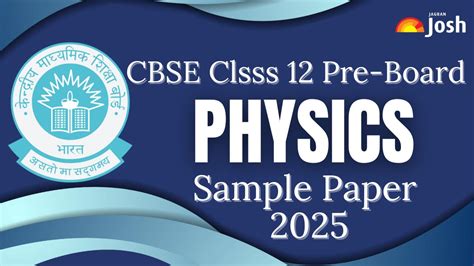 CBSE Class 12 Physics Pre-Board Question Paper: Get here the Class 10 ...