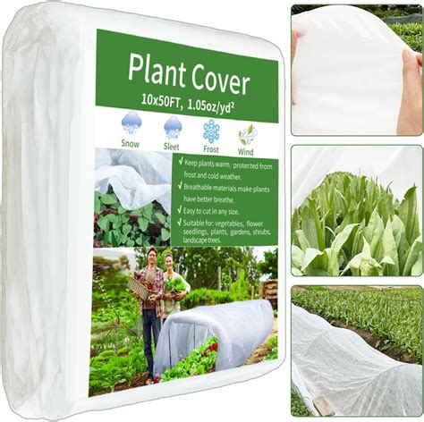 Amazon.com : Plant Covers Freeze Protection-10x50FT 1.05oz/yd², Anti ...