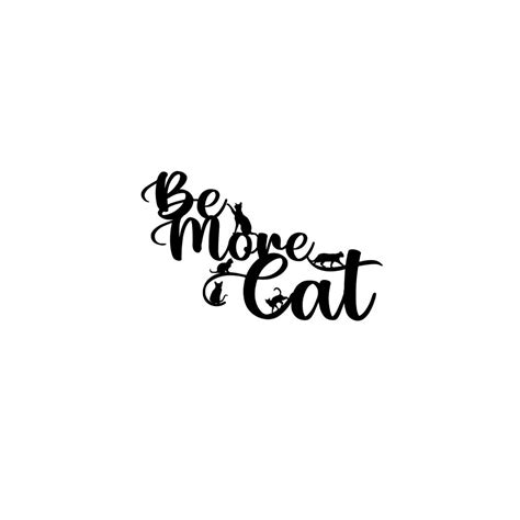 Buy eCraftIndia "Be More Cat" Black Wood Wall Art Cutout, Ready to Hang ...
