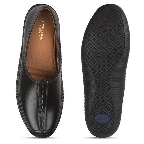 Buy Fortune Black Casual Mojari For Men BRL-25 By Liberty