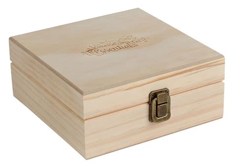 Plant Therapy Wooden Essential Oil Box with Generic Modern Logo- Holds ...