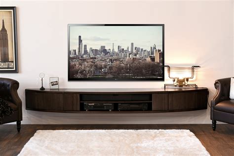 Wall Mounted Floating TV Stands - Woodwaves