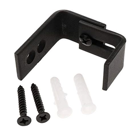 Buy homozy Hardware Black Steel Stopper, Sliding Barn Door Stopper for ...