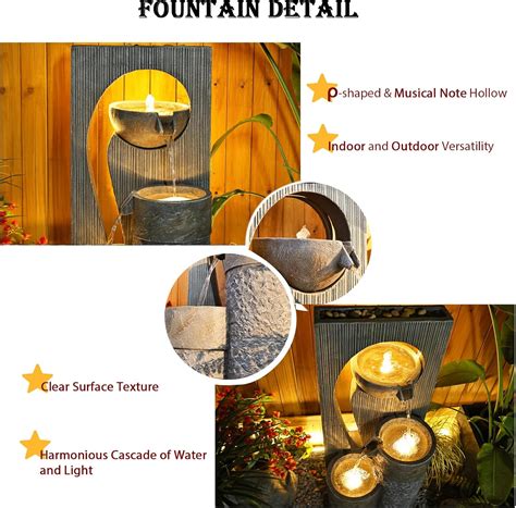 Tankana Outdoor Water Fountain Garden Waterfall - Large India | Ubuy