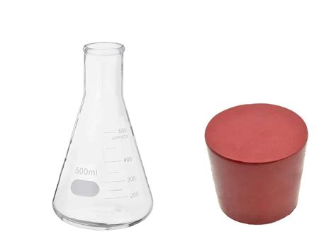 ABG BOROSILICATE GLASS ERLENMEYER NARROW MOUTH GRADUATED CONICAL FLASK ...