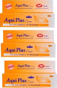 HAPDCO AQUI PLUS CREAM FOR ACNE,PIMPLES & BLACKHEADS 25 G-PACK OF 3 ...