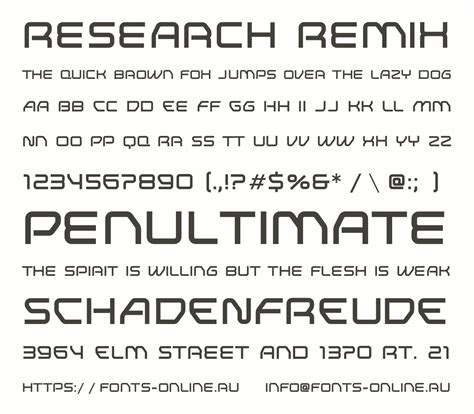 Research Remix font