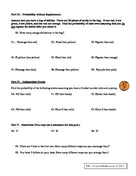 Image result for Probability Study Guide