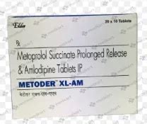METODER XL AM TABLET 10'S Price, Uses, Side Effects & Substitutes | Medkart