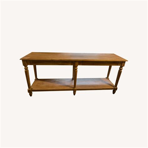 World Market Everett Long Wood Foyer Table