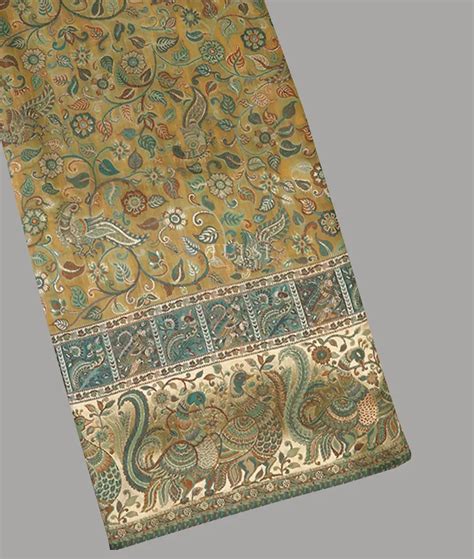 Buy Green Kashmir Kani Silk Saree T660025