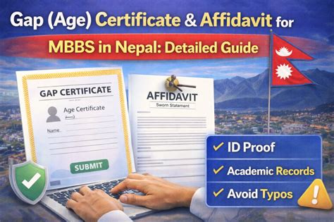 Gap Certificate & Affidavit for MBBS in Nepal Guide