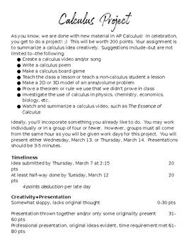 Image result for Pre Calculus Project Proposal Ideas